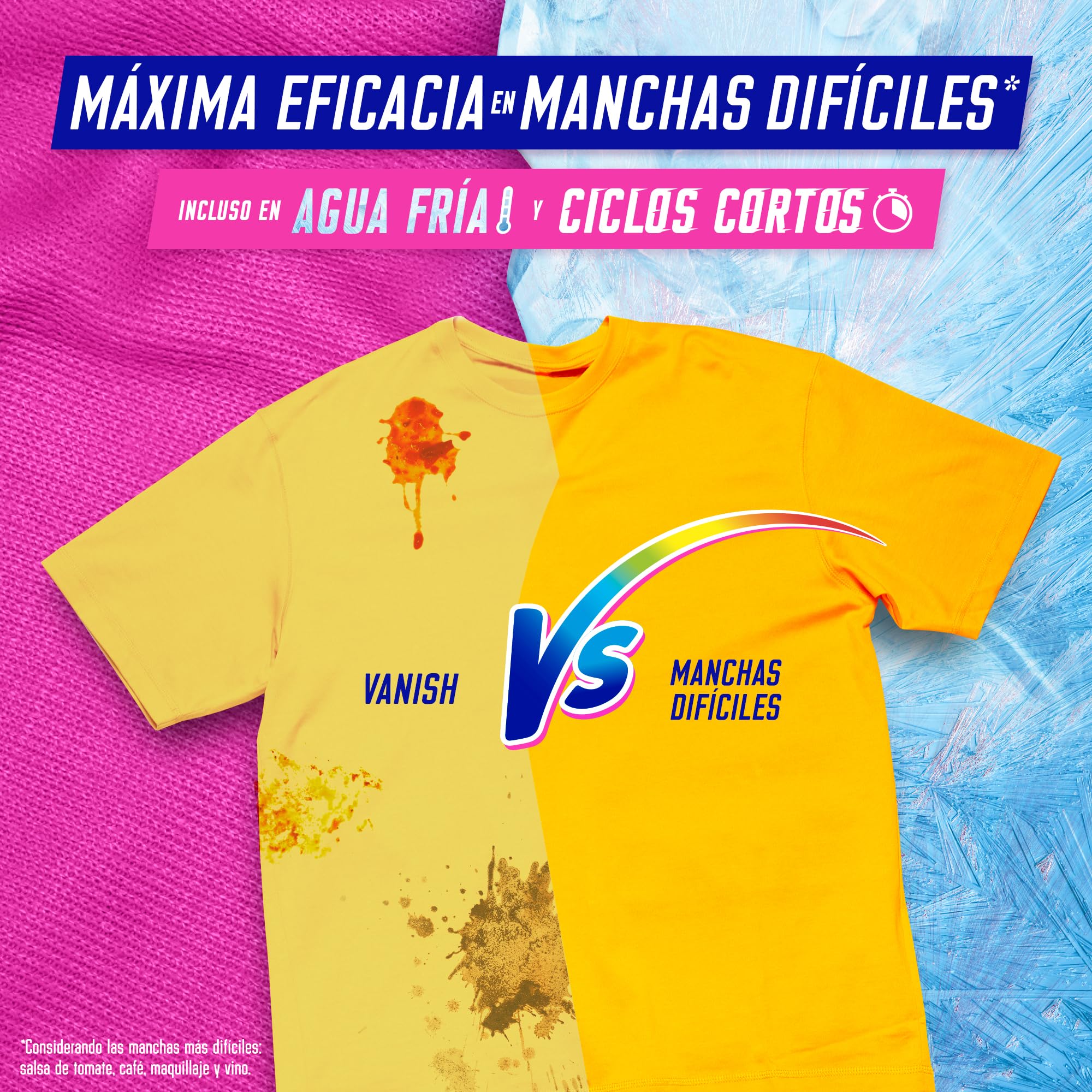 Vanish Oxi Action Multipoder - Quitamanchas multibeneficio para la ropa, elimina olores y potenciador del lavado, En Polvo, Sin Lejía, Pack Mixto 4 x 960gr (3,84kg)