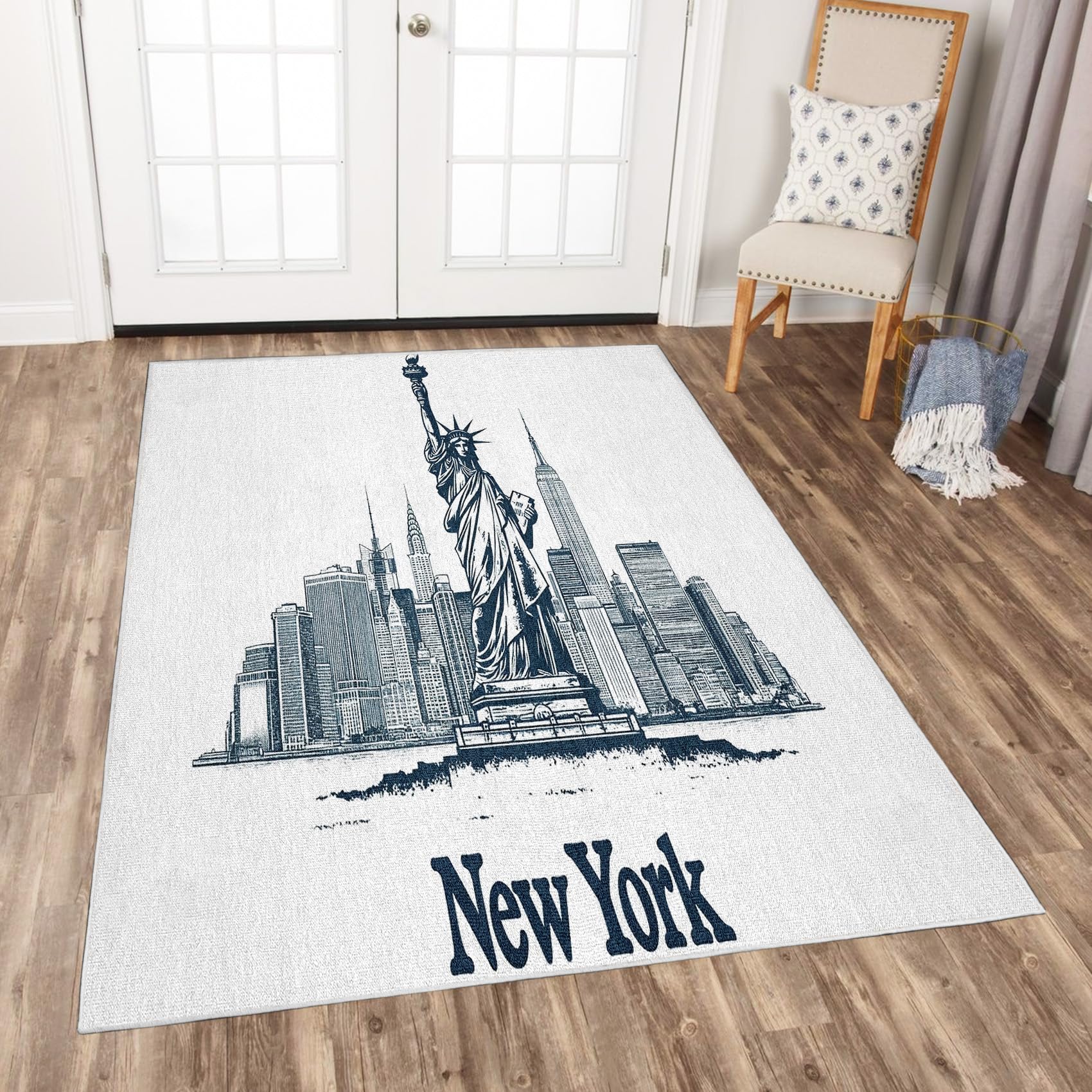 Amazon.com: Zylphult Statue of Liberty Rug 3x5 for Kitchen New