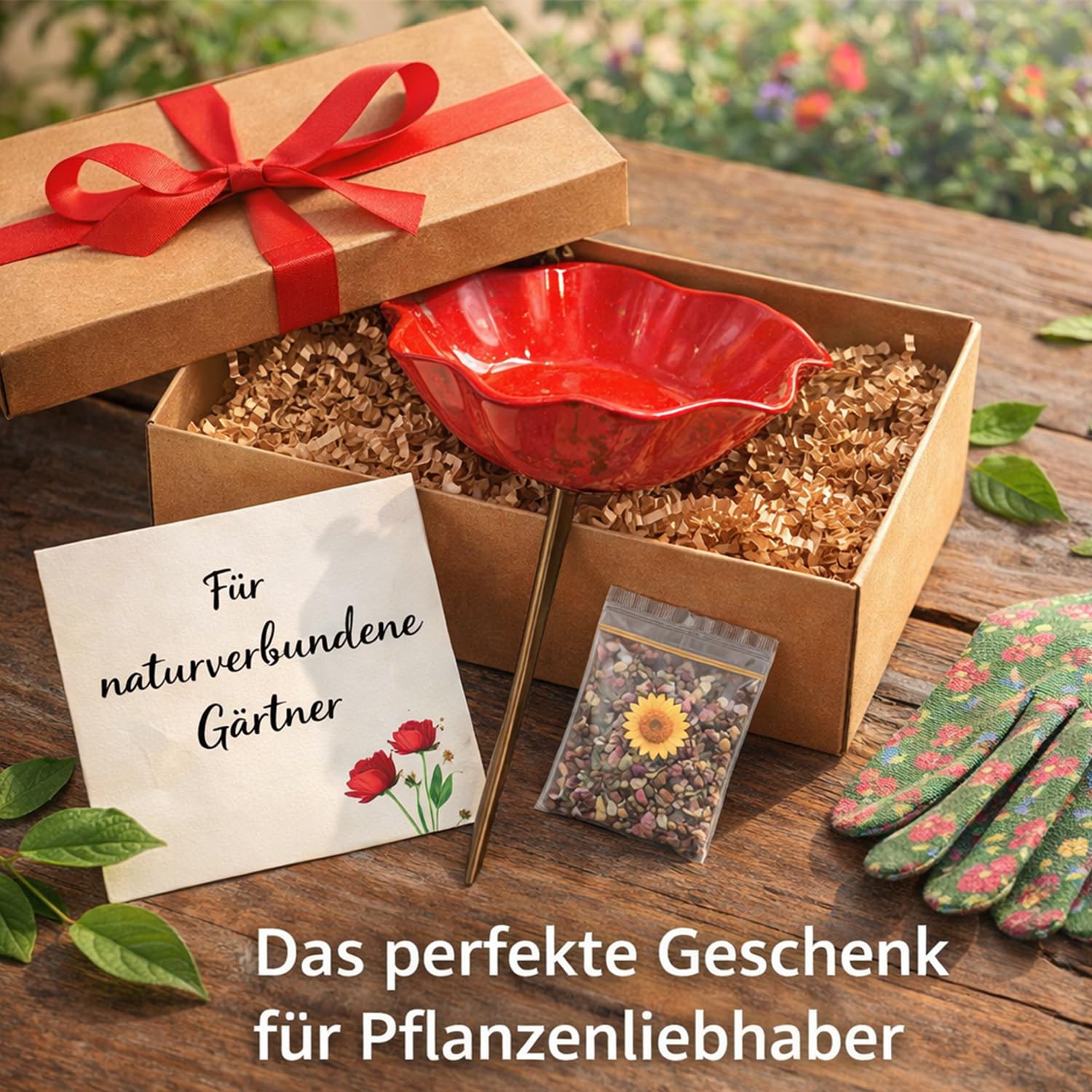 Vogeltränke Blume, Bienentränke Keramik Blume, Handgemachte BienenblütenKeramik – Winterfeste Vogeltränke & Futterstation für Garten,DekorativeKeramik für Bienen & Schmetterlinge (3*Rosa,15cm)