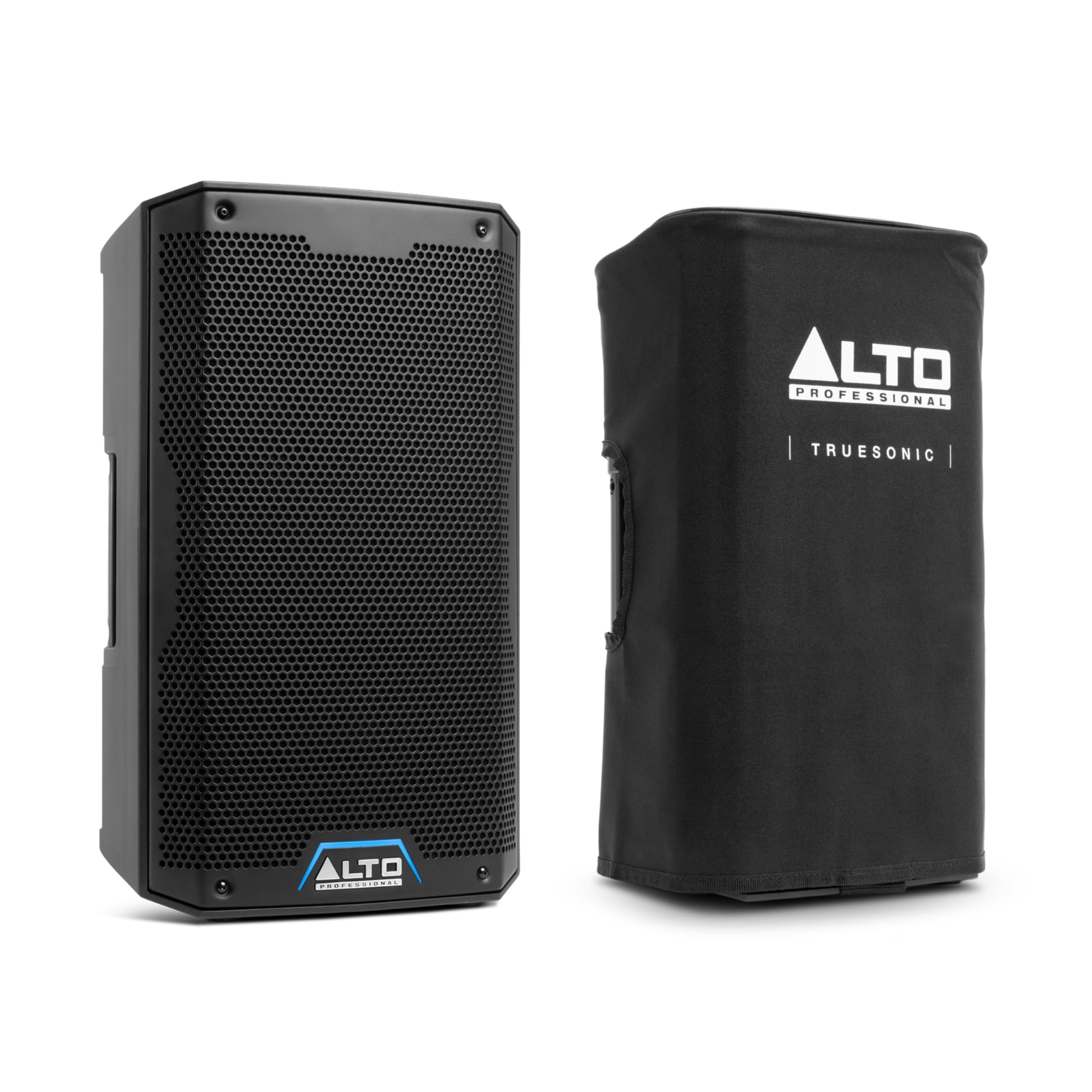 Alto Professional TS410 et Housse pour TS410 – Enceinte Active Bluetooth 10" de 2000W avec mixeur 3 canaux, Connexion sans Fil, DSP et Housse de Protection résistante pour Enceinte