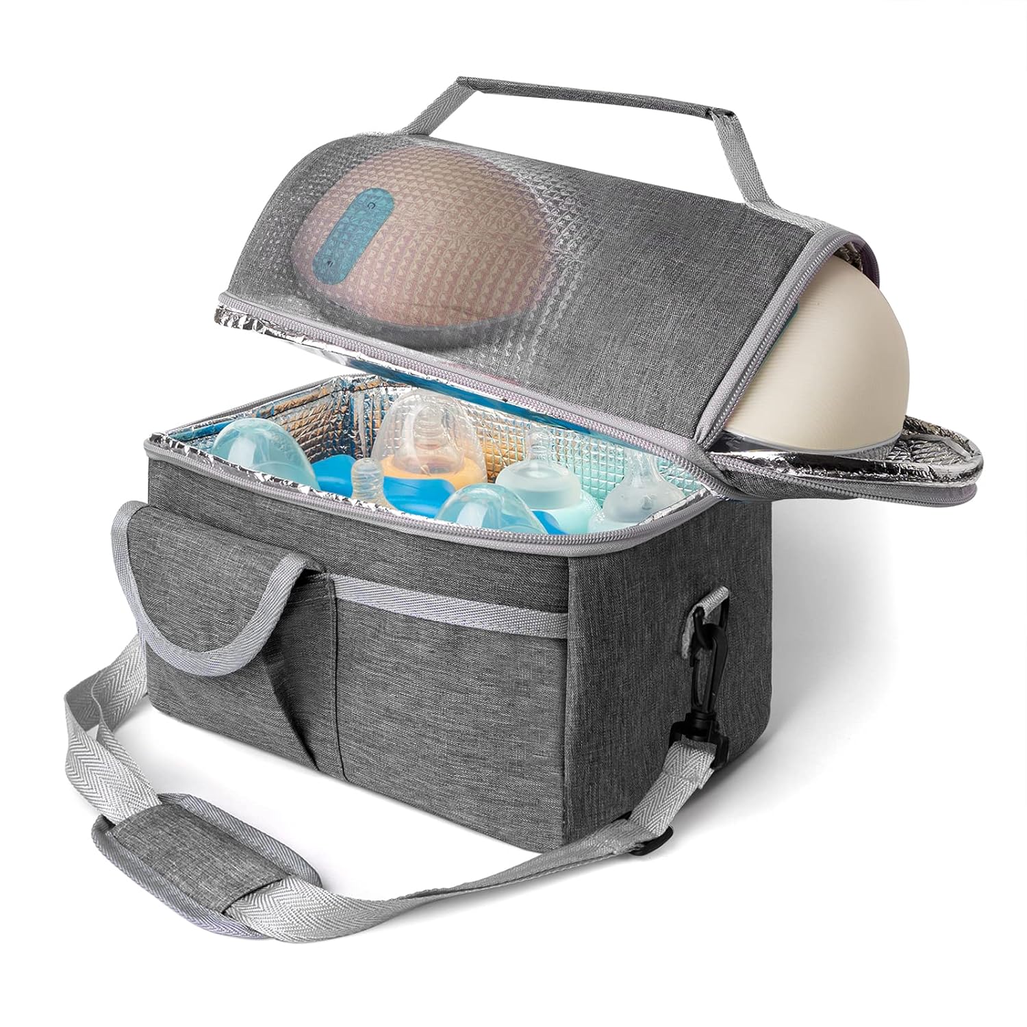 Wearable Breast Pump Bag with Cooler, Compatible with