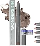 Wonderskin IYKYK Eyeshadow Stick - Longwear Eye Shadow Sticks, Budge-Proof & Bâton d'ombre à paupières étanche avec aiguiseur intégré (Pink Quartz)