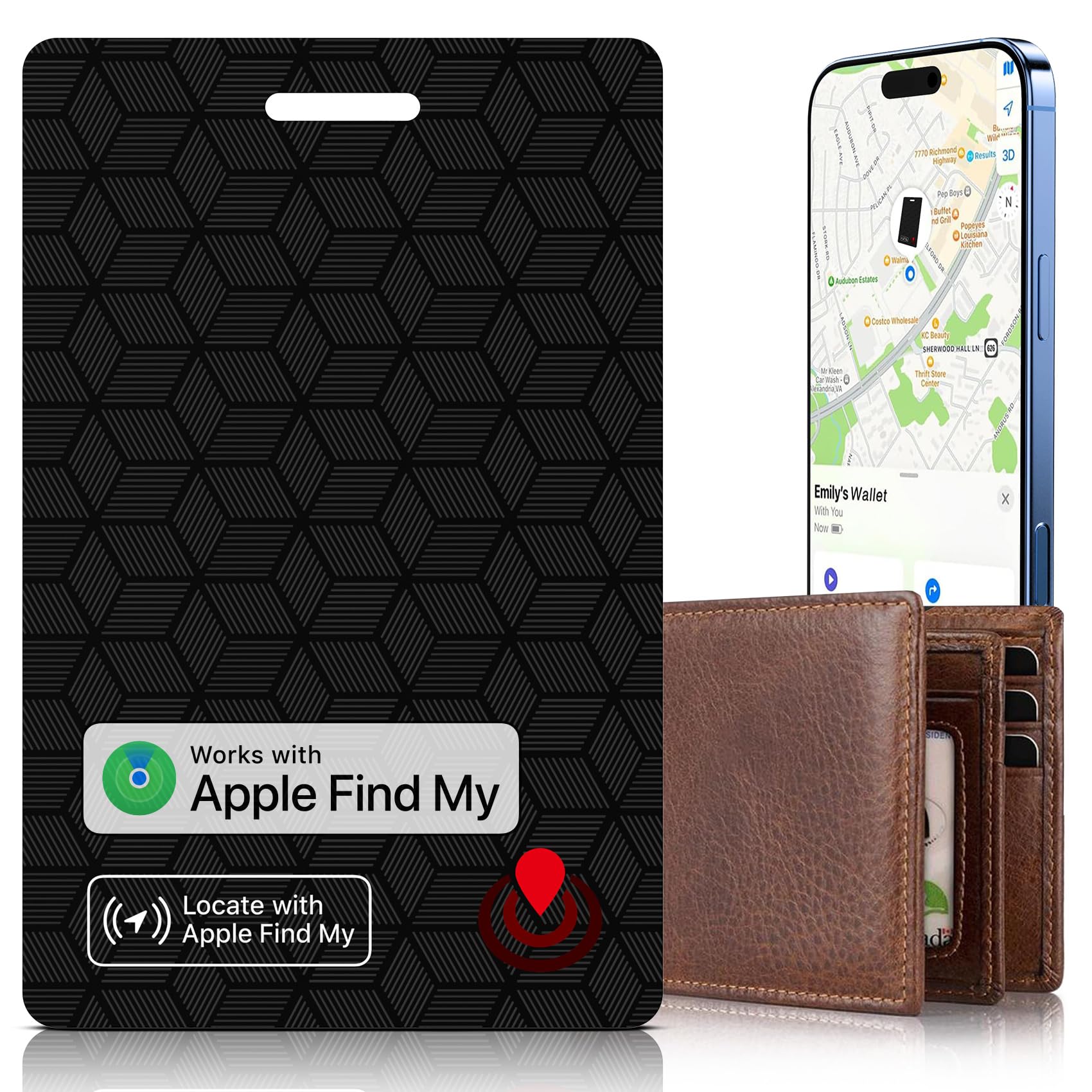 Wallet Tracker Card, Air-Tags Bluetooth Tracker for Wallets, Slim