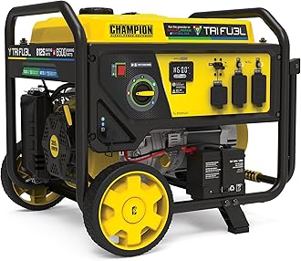 Champion Power Equipment 8125-Watt Electric Start Tri-Fuel Portable Generator with CO Shield