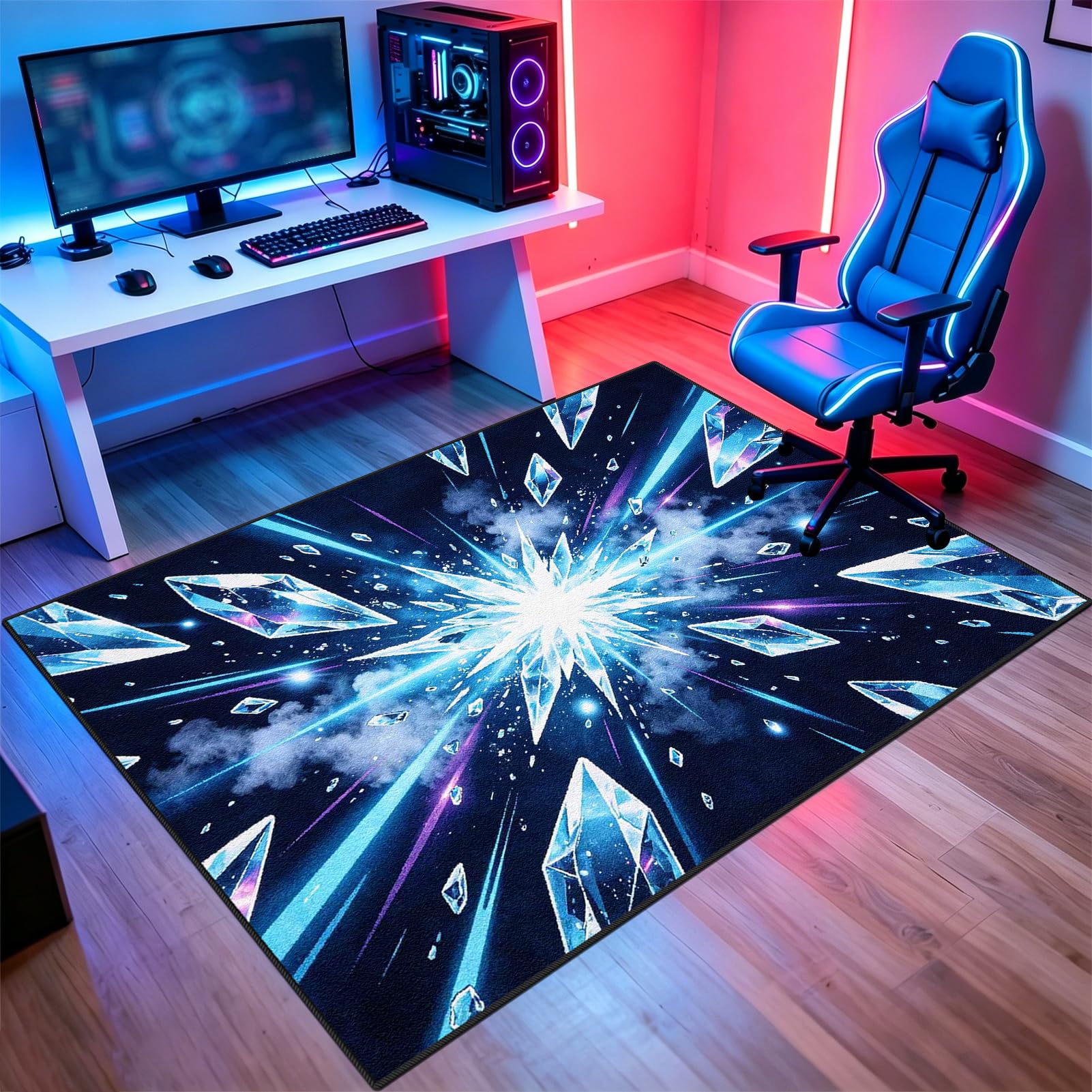 Tapis de Sol Esports 3D Tapis de Chambre de Salon de Jeu 60 x 120 cm