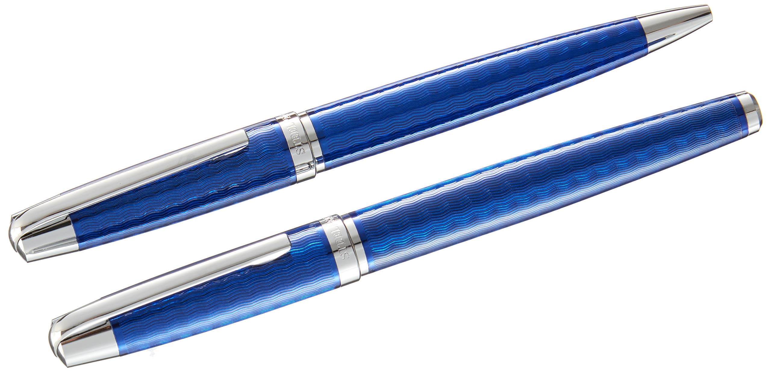 Steelpen Carens Serisi 262 Mavi Dolma Kalem+Tükenmez Kalem