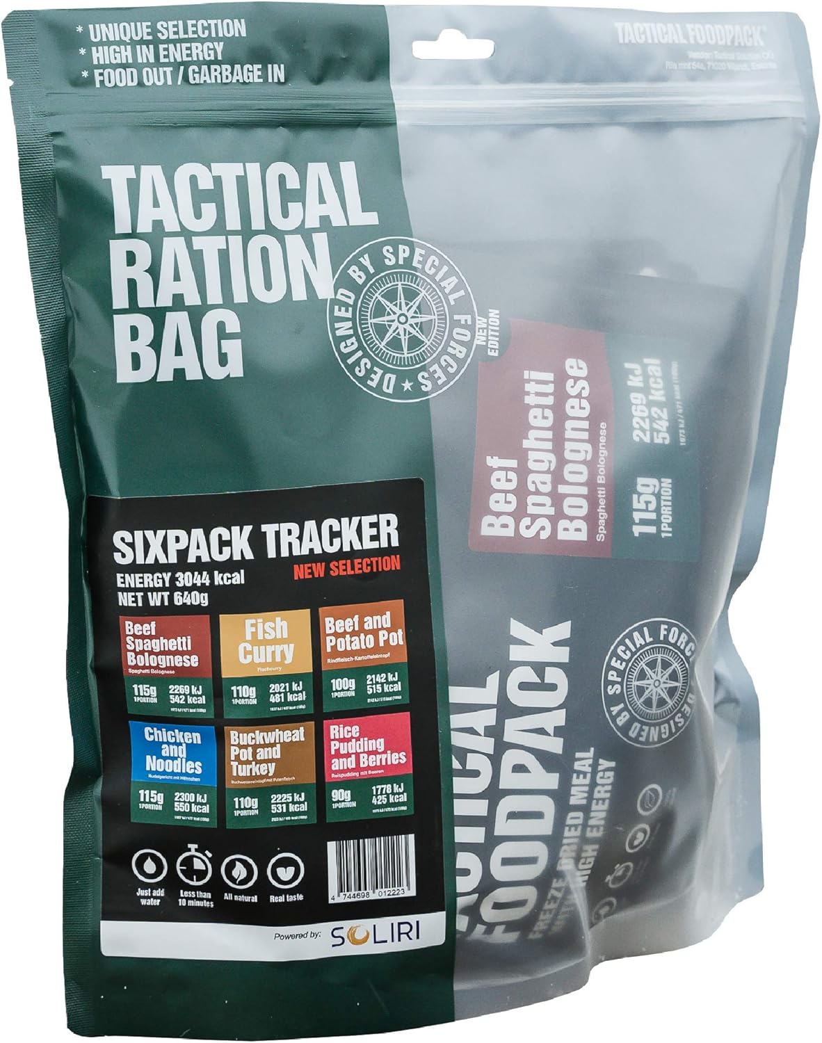 Tactical Foodpack,Tracker,repas lyophilisés de qualité supérieure