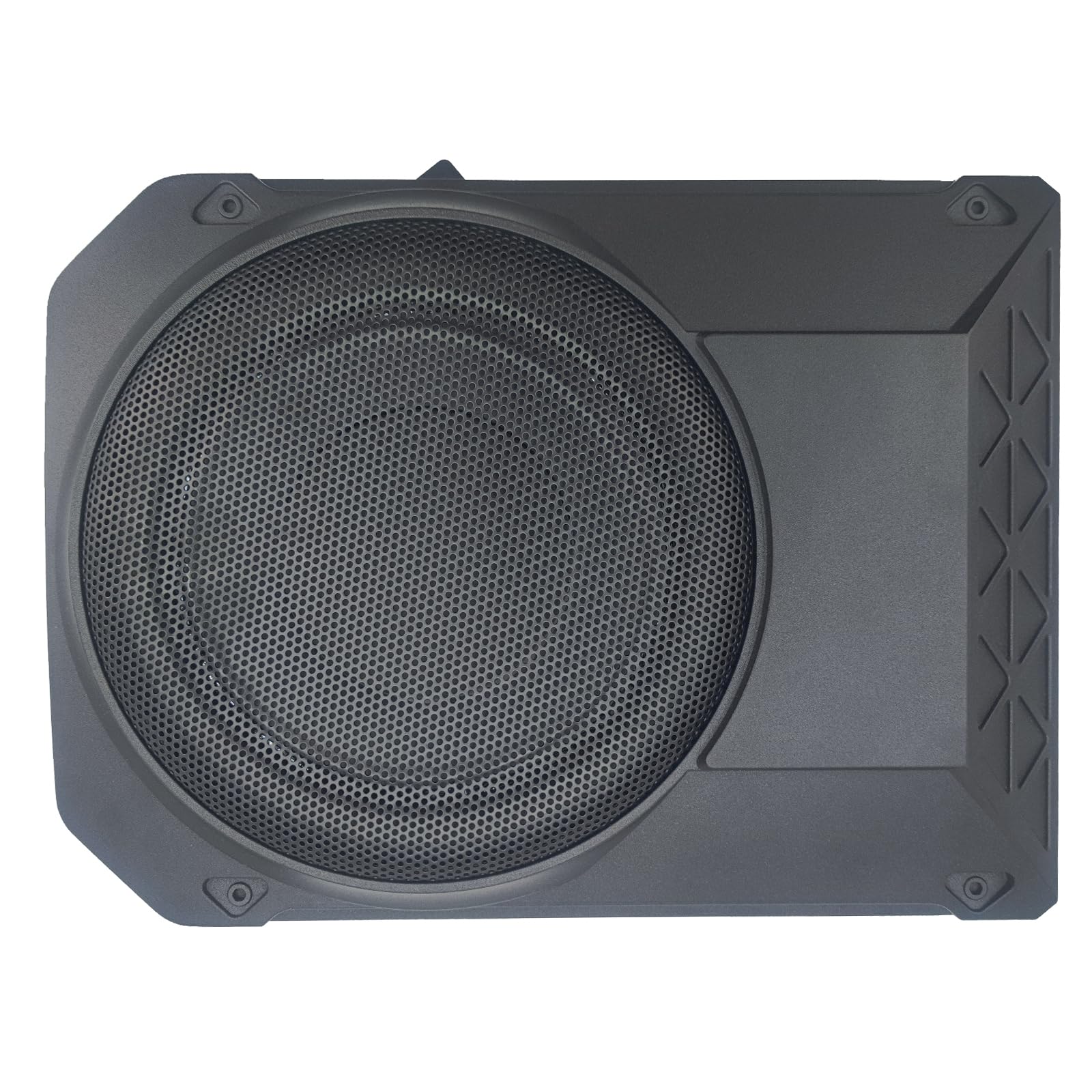 Caisson de Basses Actif amplifié 10 Pouces (800 W) — Caisson Clos Haute Performance avec télécommande, pour Voitures, camions et Camping-Cars — Plage de fréquences : 20 Hz – 150 Hz