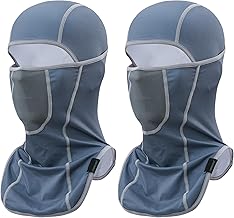 LONGLONG Balaclava Face Mask- 2 Pcs Sun Protection Mask Dustproof, Breathable Summer Full Face Cover for Motorcycle, Cycling
