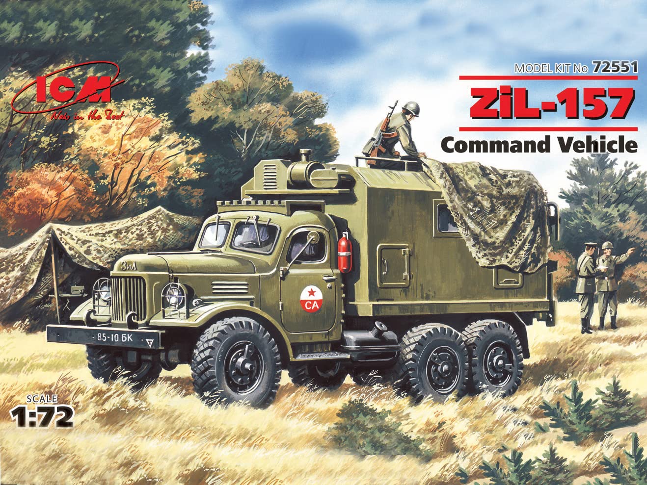 Amazon.co.jp: ICM 1/72 ソビエト陸軍 ジル ZIL-157 コマンドビークル
