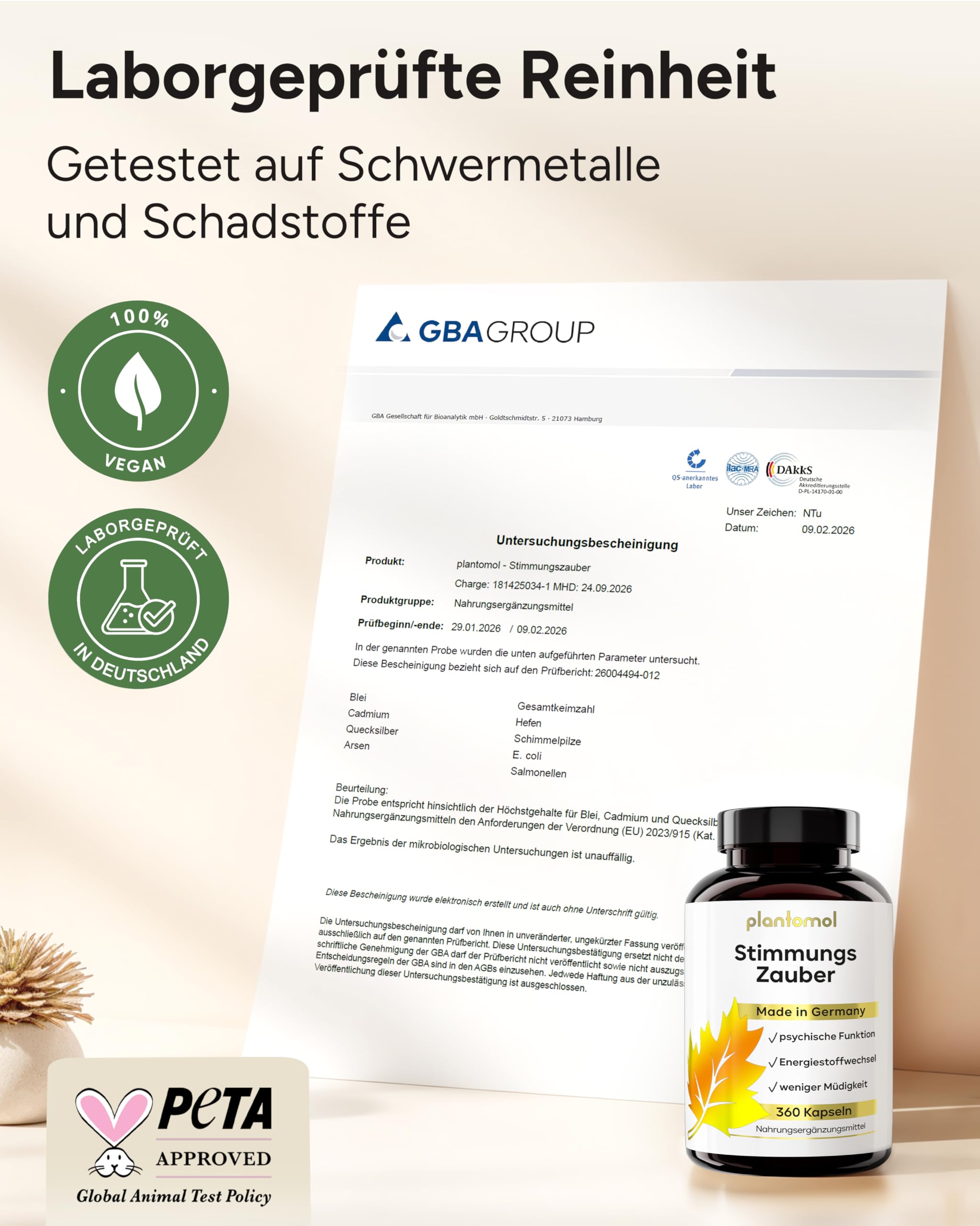 360 Johanniskraut Kapseln hochdosiert - 1000mg Johanniskraut-Extrakt mit GABA & L-Tryptophan - pflanzlicher Stimmungsaufheller hochdosiert - Stimmungszauber - 6 Monatsvorrat