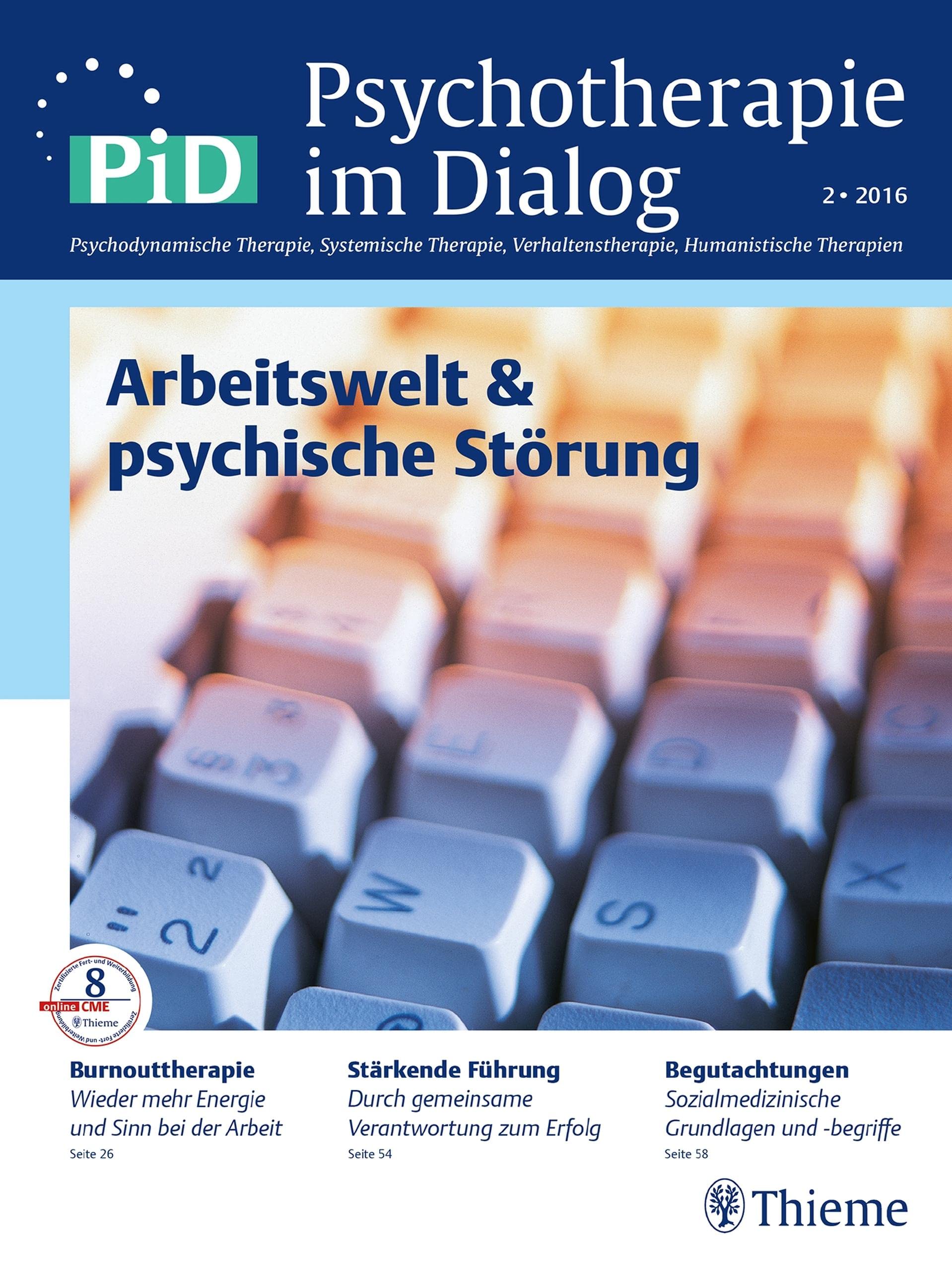 Arbeitswelt & psychische Störungen: PiD - Psychotherapie im Dialog