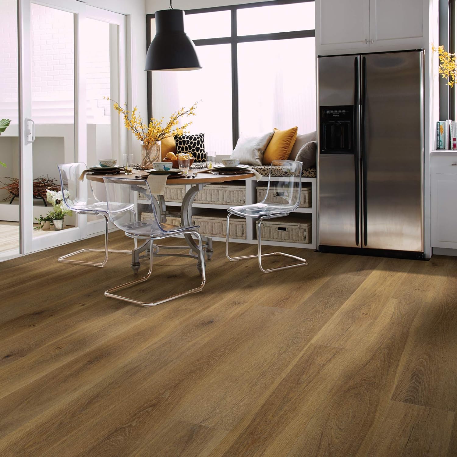 Shaw Floors Floorté Pro Adventure XL HD Plus Accent Vinyl Flooring, Cowhide (26.59 sqft)