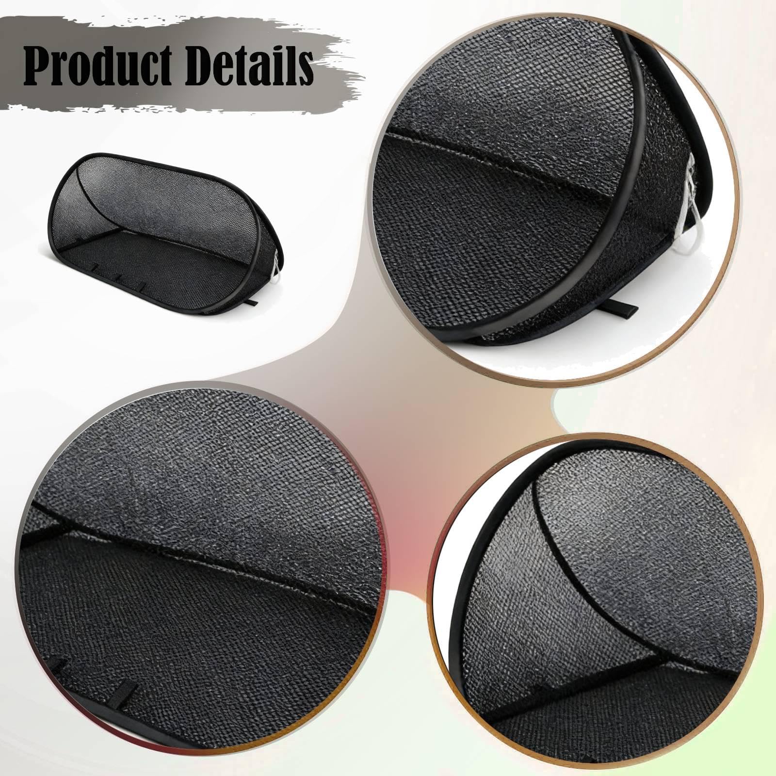 4 Piezas Plant Cover Tent para Barrera contra Aves Tela de Malla Transpirable Reutilizable con Función de Protección Vegetal Adecuada para Jardines Pa, Negro