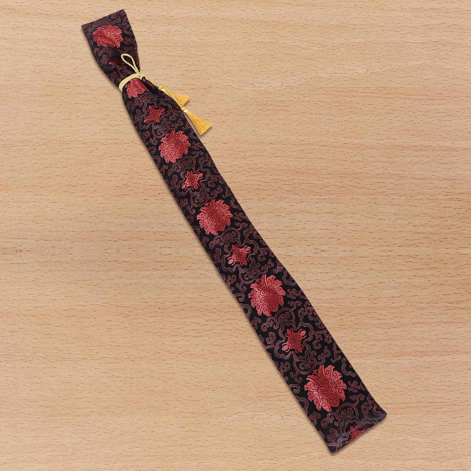 Silk Taichi Carrying Bag with Elegant Vintage Design for Martial Arts Performances and Display Purposes, Protective Storage Pouch Preventing Dents, Chips, and Abrasion, Stable