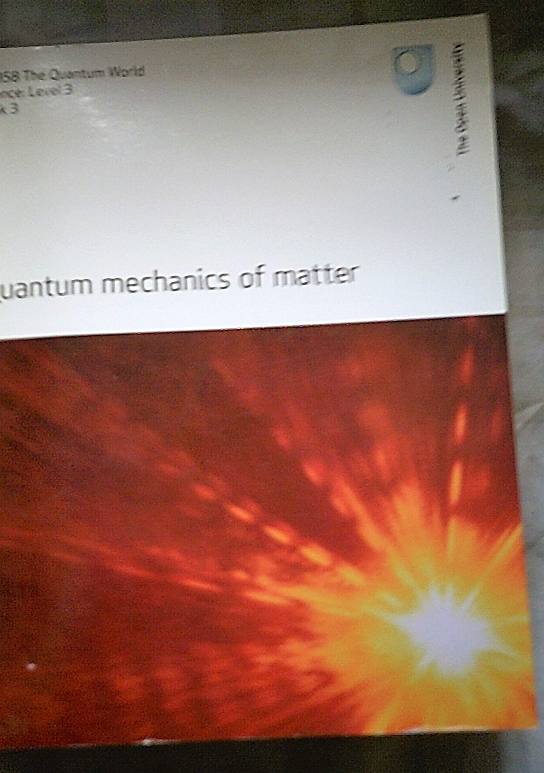 Buy Quantum Mechanics of Matter — BookShops.in