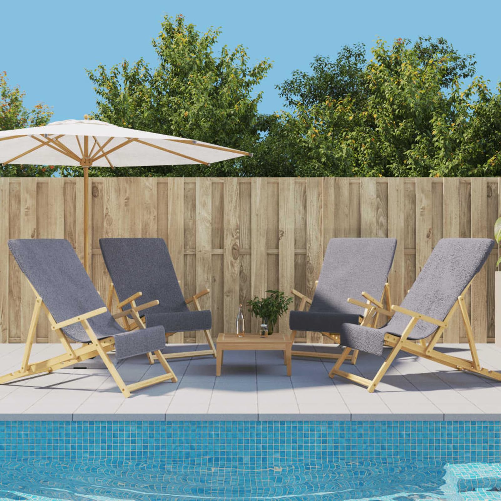 Telo Mare microfibra – leggero, fine e ad asciugatura rapida - Asciugamano Microfibra Grande - telo mare XXL - 100% riciclato,Asciugamani da Spiaggia 4pz Antracite 60x135 cm Tessuto 400 GSM