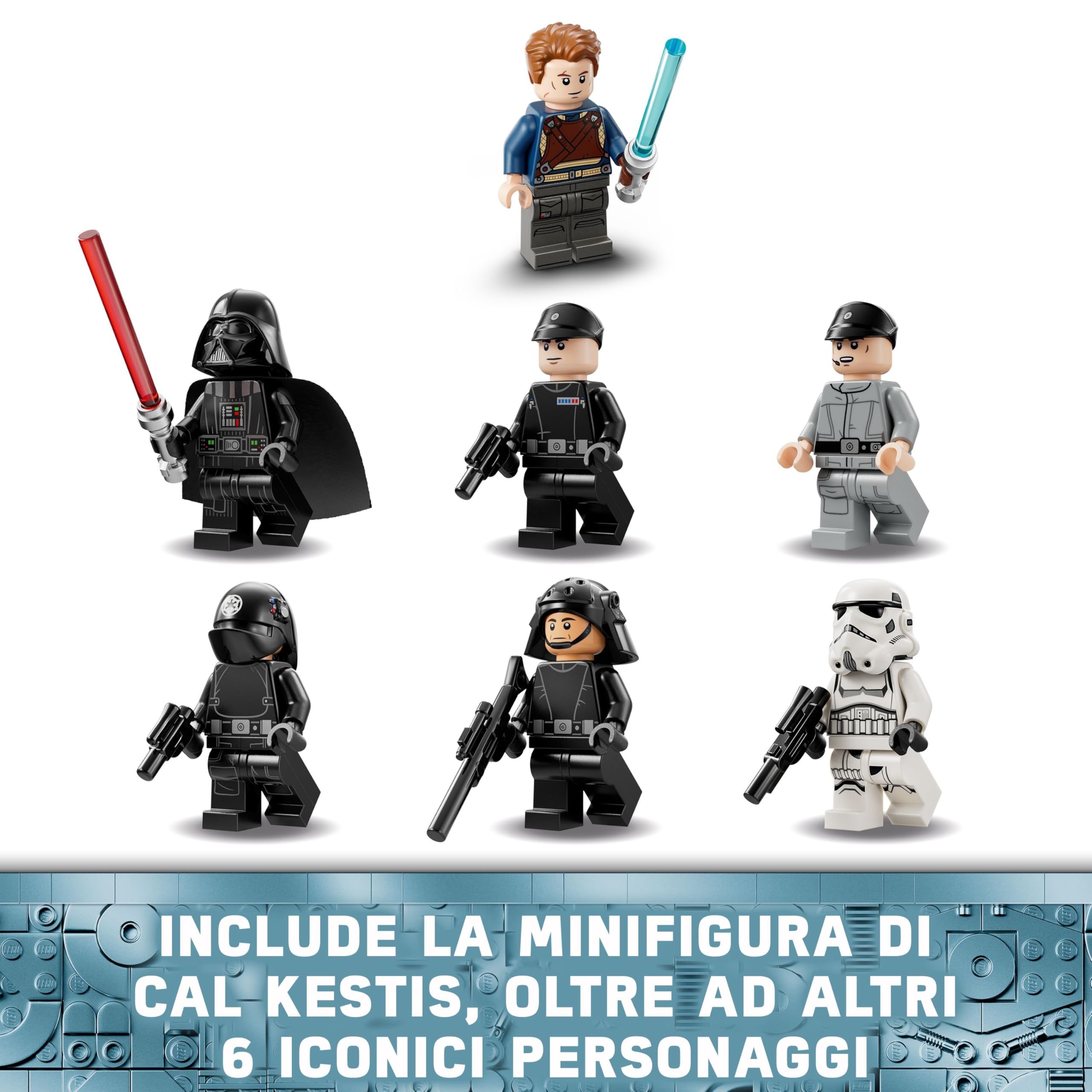 LEGO Star Wars 75394 Imperial Star Destroyer - Astronave Giocattolo da Costruire con Interni Dettagliati e 7 Minifigure Incluso Darth Vader - Regalo per Bambini 10+ e Fan Adulti di Una Nuova Speranza