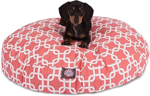 Miniatura 10 de Cama para mascotas redonda, amarilla, para exterior Majestic, Amarillo Negro -,Coral,Gris,Rojo -,verde azulado,Amarillo