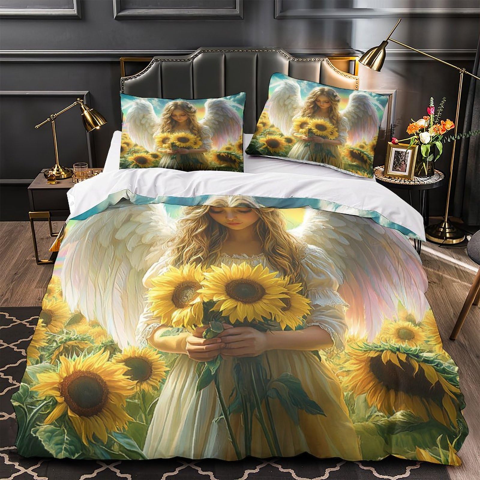 Housse de couette respirante anti-acarien 140x200 pour sommeil sensible