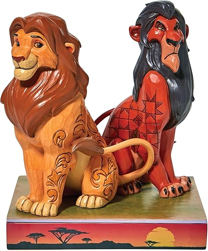 Enesco Jim Shore Disney Traditions - Figura de Simba y cicatriz, 6.5 pulgadas, multicolor