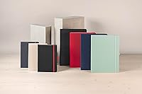 Vista 9 de sigel Cuaderno CO657, Aprox. A5, forrado, tapa dura, cierre elástico, azul medianoche - Conceptum