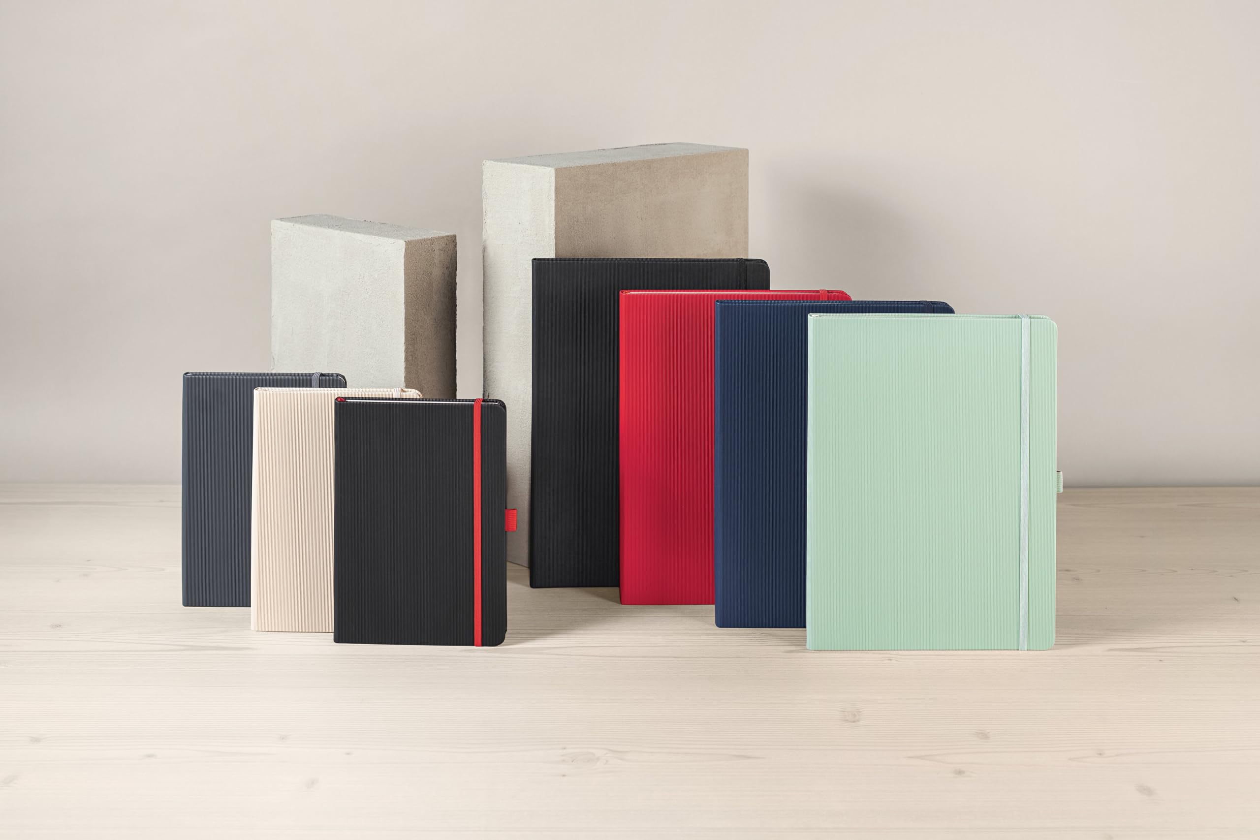 SIGEL CO654 Notizbuch Conceptum, ca. A5, kariert, rot: Notebook Conceptum, Classic, Hardcover
