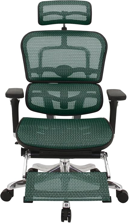 Amazon Co Jp メーカー組立完成品 エルゴヒューマン プロ オットマン内蔵型 オフィスチェア グリーン エラストメリックメッシュ Ehp Lpl Km 14 文房具 オフィス用品