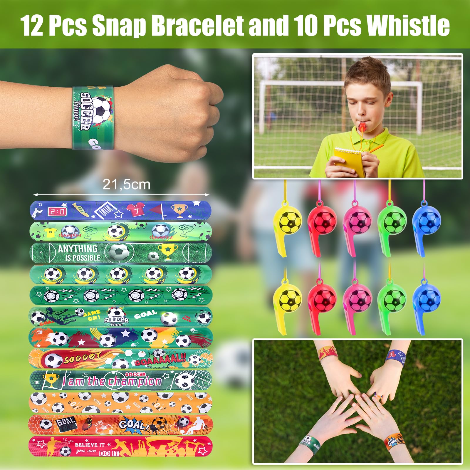 HOVIBU Fußball Party Set 112 Teile - Mitgebsel Für Kindergeburtstag