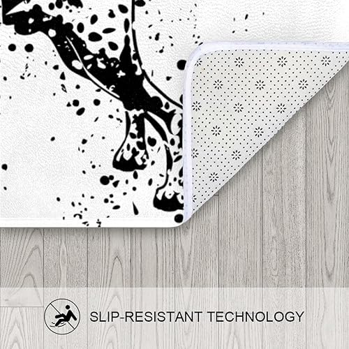 Miniatura 7 de KXO Bonito juego de cortina de ducha impermeable y tapete de baño de poliéster con ganchos, 70.8 x 70.8 pulgadas