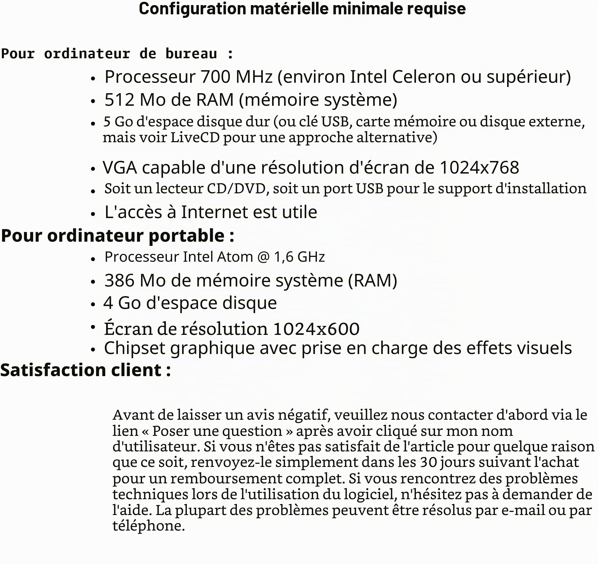 Ubuntu Linux 20.04 Clé USB Bootable 8 Go avec Guide de réparation et d'installation