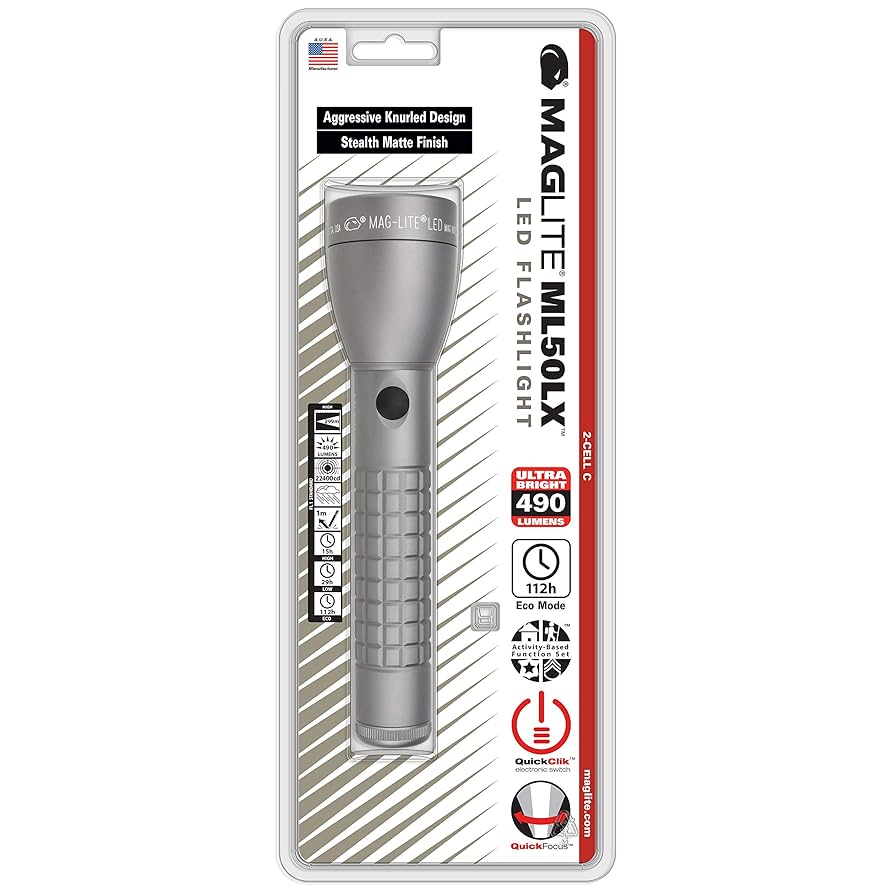 【美品】MAGLITE LED フラッシュライト　ML50LX Maglite ML50LX 2-Cell C LED Flashlight, Adjustable Beam