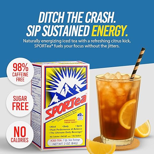 Miniatura 3 de Té helado Sportea, 7 bolsas de té, 3 onzas