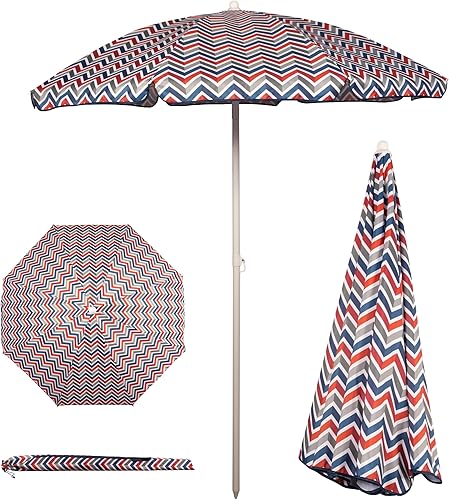 Sombrilla parasol de lona para actividades al aire libre, de 5.5 pies, Vibe Collection