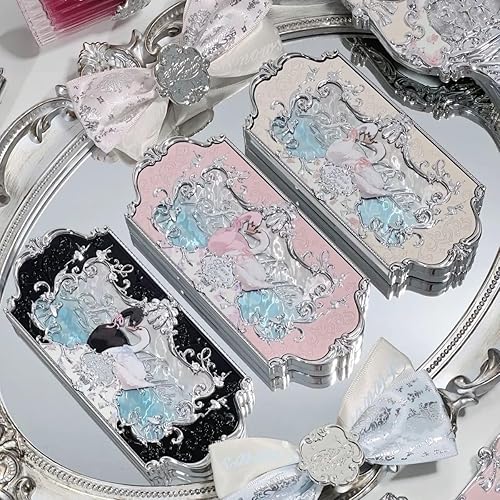 Miniatura 5 de Nueva sombra de ojos Swan Ballet Delicada Brillo Mate Brillo Impermeable 6 Colores Glitter Sombra de Ojos Paleta Cosméticos de Belleza (C01)