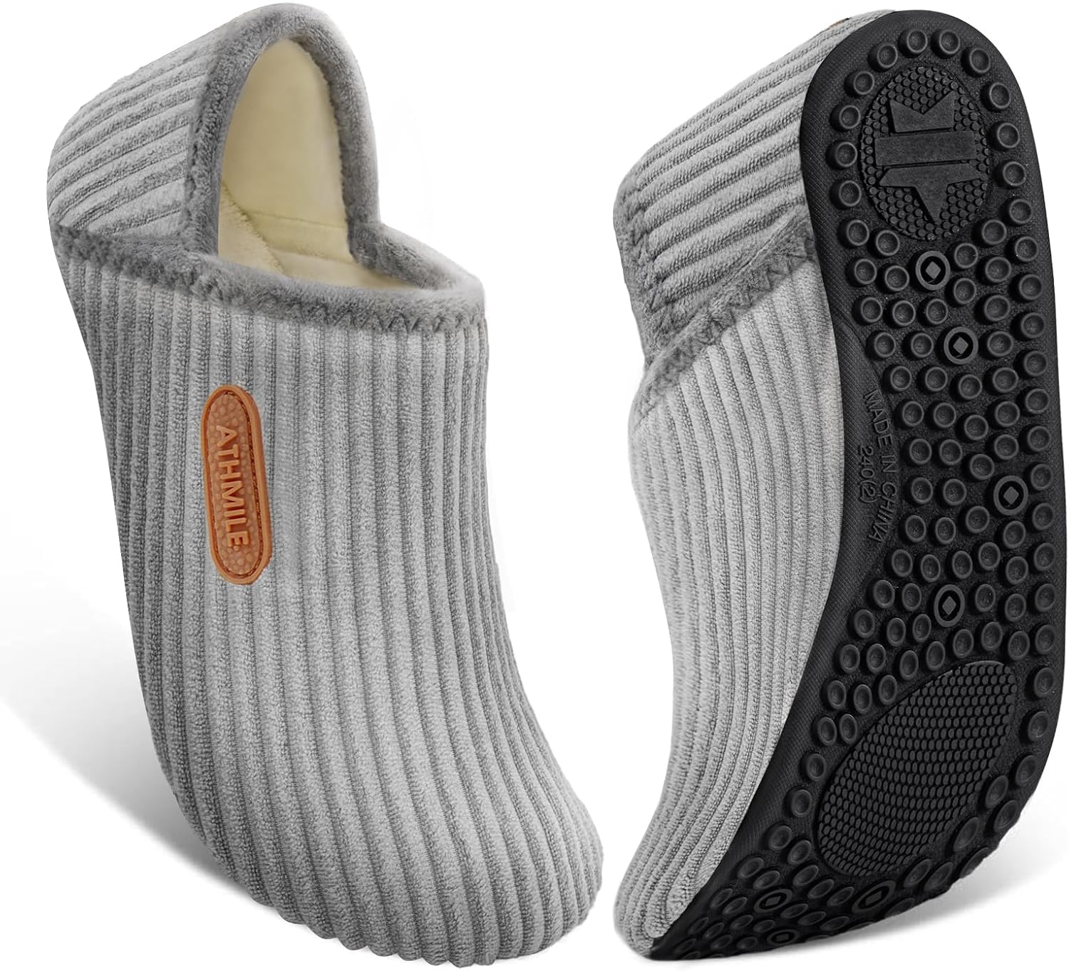  House Slippers for Women Men Indoor House Shoes Travel Bedroom thumbnail