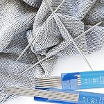 Coopay Short Double Pointed Knitting Needles Kit 20cm, Double Ended Stainless Steel Needles 2.0mm to 5.0mm, DPNS Knitting Pins Set for Beginner & Kids, Sock Knitting Needles 35 Pack & Knitting Gauge