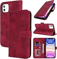 Vista 36 de Funda tipo cartera para iPhone XR con tarjetero para iPhone Xr para mujeres y hombres, ranuras para tarjetas de piel sintética con hebilla Oro Rosa