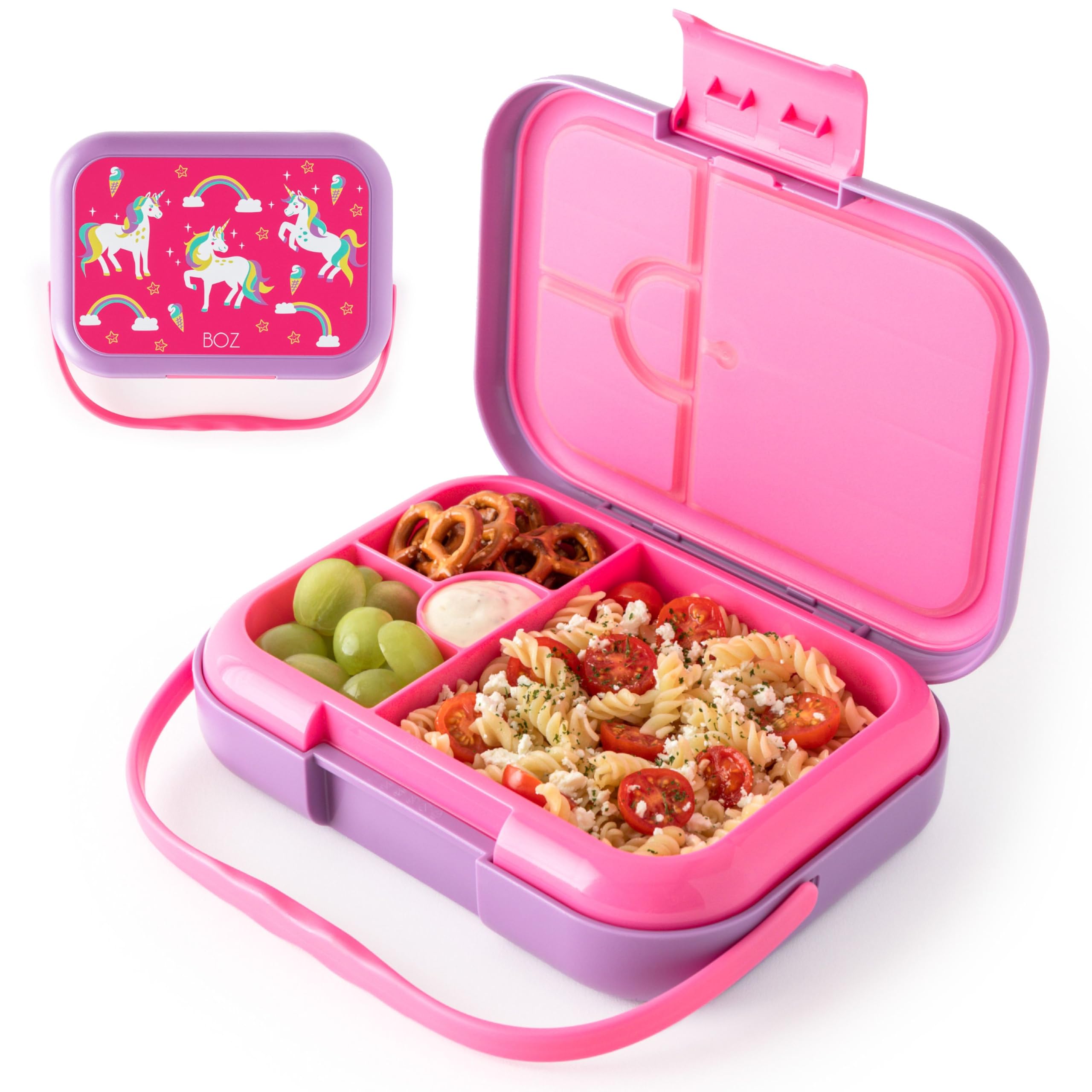PinkSheep Bento Lunchbox Für Kinder 1200ml | 3-Fach BPA-frei & Auslaufsicher | Fußball Design