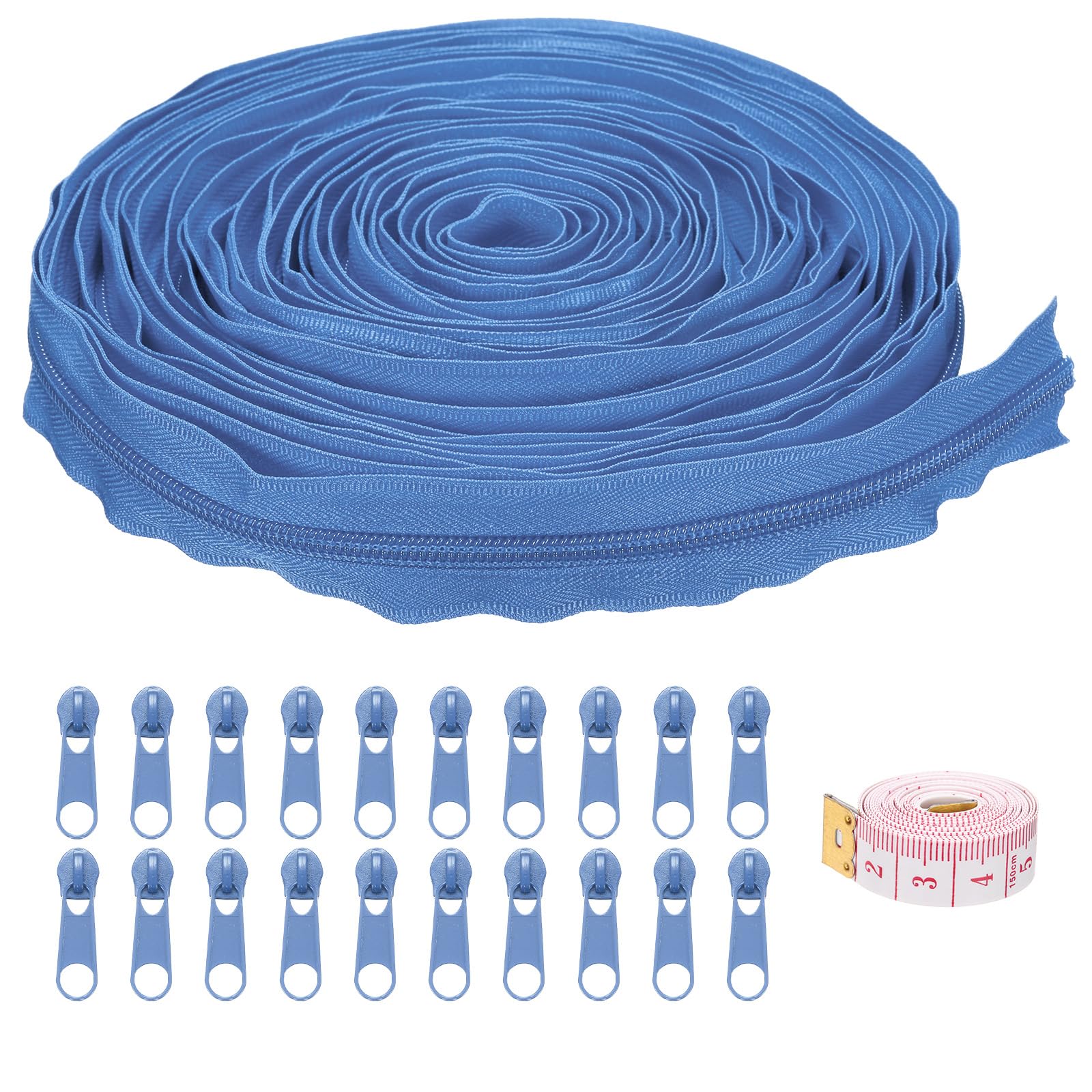 uxcell #5 10 Yards Nylon Coil Zippers