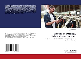 Manual on interview schedule construction: Manual on interview schedule construction for field problem diagnosis