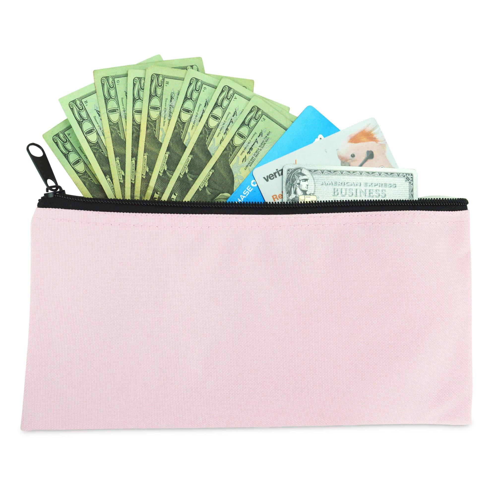 Bolsas Dinero Con Cremallera Isink - Pack 3 Colores 28x16cm