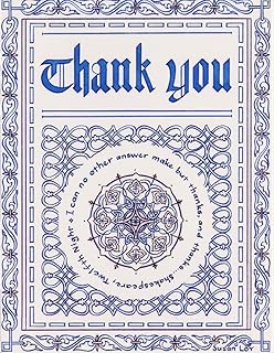 Shakespeare Thank You Notes - 8 ct
