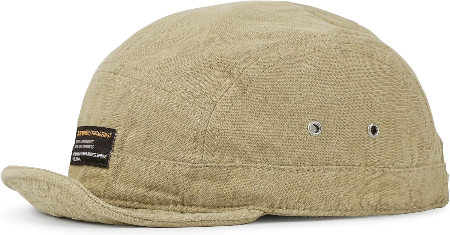 Clakllie Retro 5 Panel Short Brim Cap Casual Baseball Caps Dad Hat Flat Bill Snapback Fitted Caps Trucker Hat Short Cadet Cap - Image 5