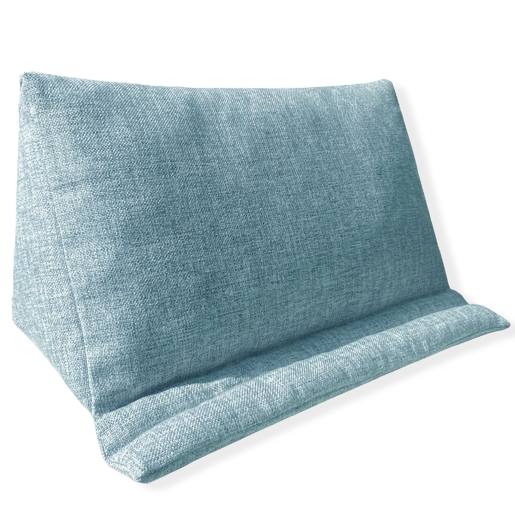 WARMTONE Tablet Holder for Reading in Bed, Pillow Stand Laying Down for Lap Reader Accessories Gifts for Book Lovers E-Readers, Universal Fit for Desk Office / Kitchen / Bedside, Dusty Blue
