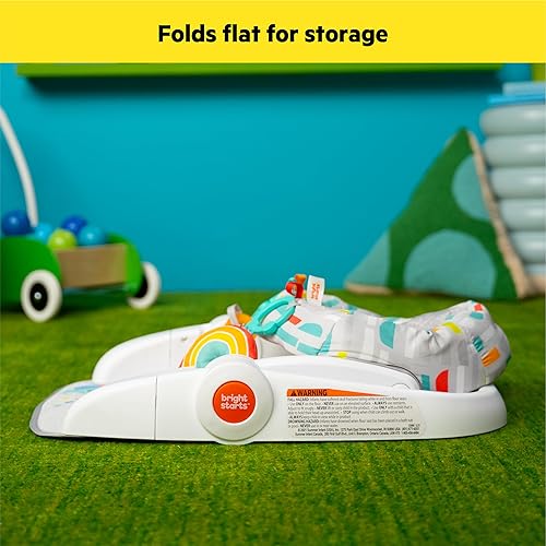 Miniatura 7 de Bright Starts Learn-to-Sit - Asiento de piso para bebé de 2 posiciones con juguetes, unisex, 4-12 meses, paraíso juguetón
