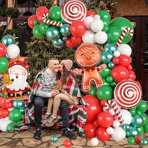 Vista 13 de Kit de arco de globos pastel, guirnalda de arco de globos de margaritas con globos de látex de arco iris rosa macarrón, azul, morado, amarillo