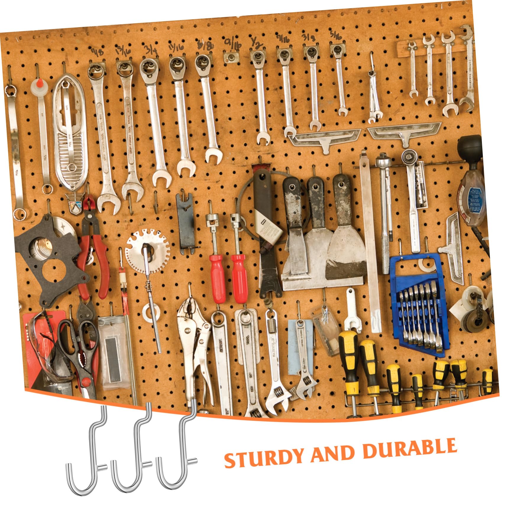 Angoily J Hook Hangers 20pcs Metal Hooks Tool Holder Organizer for Garage Shop Home