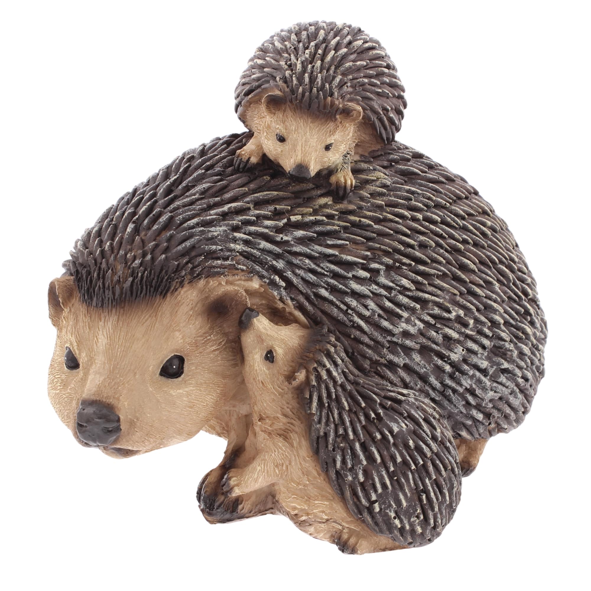 The Bridge Collection Hedgehog Family Figurine Resin Woodland