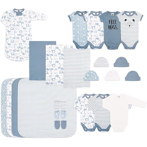 The Peanutshell Newborn Essentials Layette Gift Set for Baby Boys or Girls